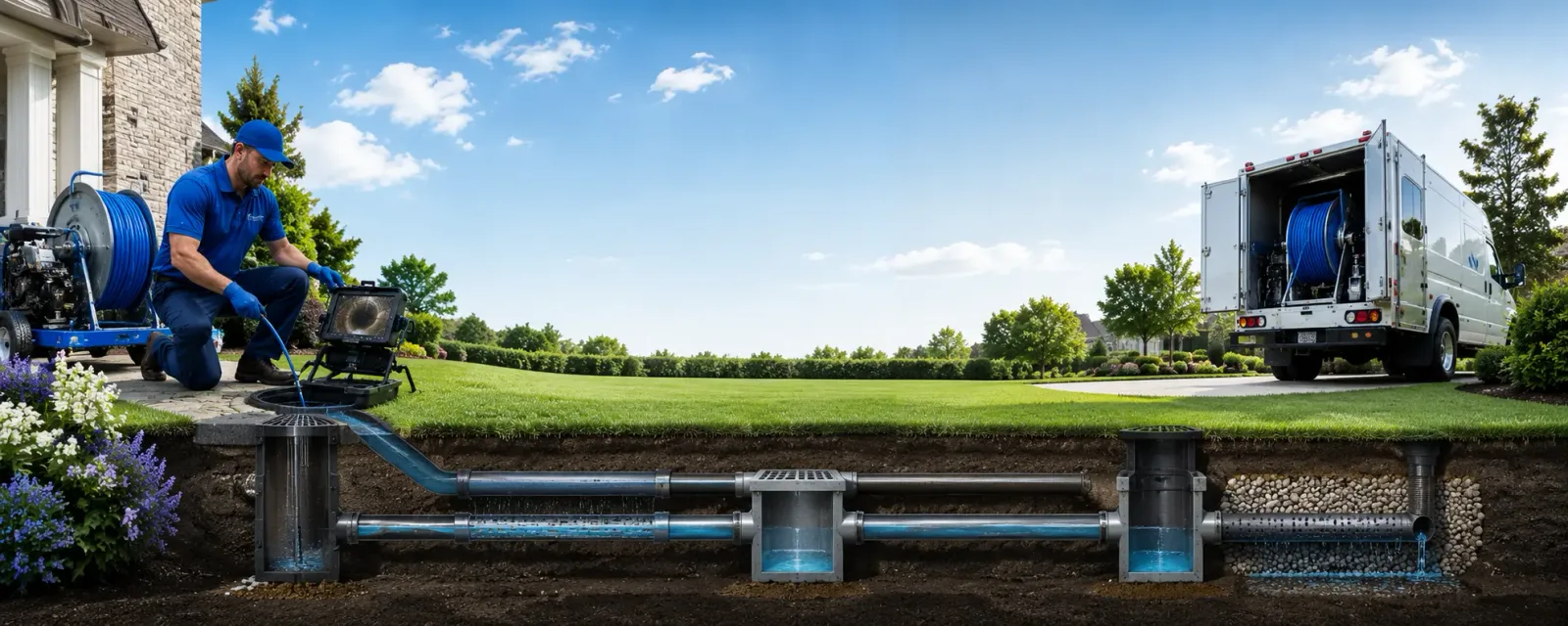 Outdoor drain cleaning information for Lancaster, OH